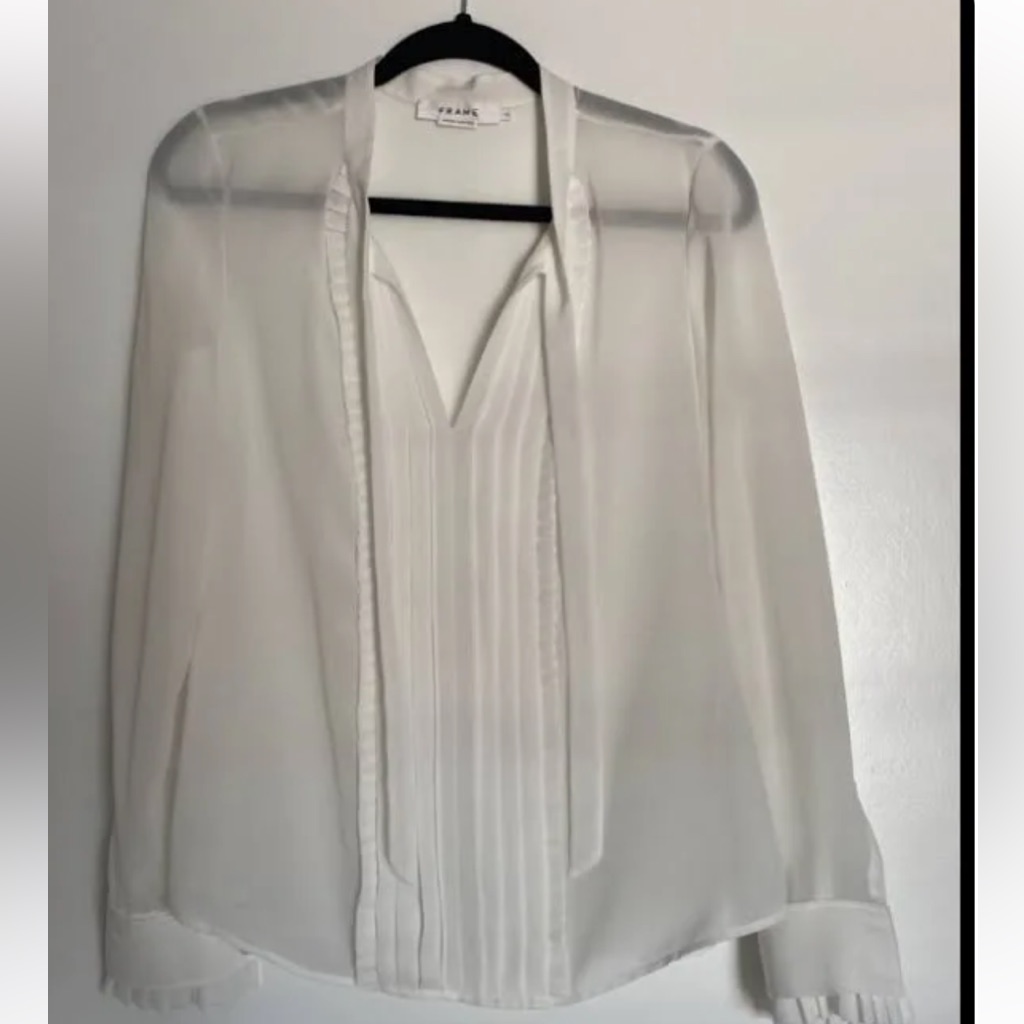 Frame Long Sleeve Blouse - Size L